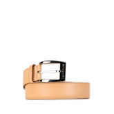 ブルガリ ベルト ベージュ レザー メンズ BVLGARI 【中古】